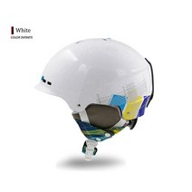 스노우 보드 스키장 헬멧 성인 여성용 흰색 남성 일체형 스케이트 안전 15, 하얀, xl 60-62cm
