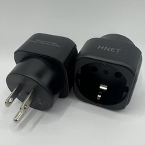 HNET 여행용 변환 어댑터 돼지코 미국 일본 고용량형, 5개입