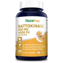누사퓨어 나토키나제 200베지캡슐 Nusapure Nattokinase (미국배송), 1개, 200개