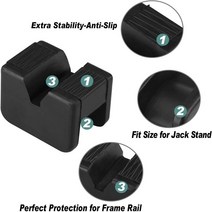 차량용 리프트 유압 자키 작키 자동차 잭 고무 패드 슬롯 브래킷 2 개 바닥 어댑터 프레임 레일 클램프 리, 한개옵션0