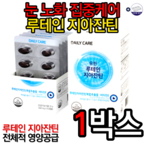 유한양행 유한 루테인 지아잔틴 500mg x 60캡슐 눈영양제 눈 노화 항반변성 눈에좋은음식 루테인효능 눈에좋은영양제 시력에좋은음식 제아잔틴 누테인 마리골드 알약케이스, 1박스, 특가할인