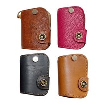 케이스 단체주문가능 각인가능 자동차키홀더 소가죽 골프키, 진홍_각인(X)