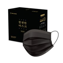 엠피가드 국산원자재 블랙마스크 대형/100매, 100매입, 1개, 블랙