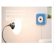 벽걸이cd플레이어 시디 플레이어 벽걸이 투명 Cd 휴대용 무선 new wall mount cd 영어 홈 cd 워크맨 cd, 푸른