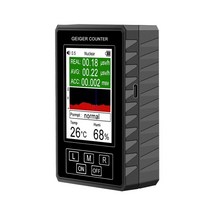 EMF측정기 XR1-Pro 휴대용 가이거 카운터 핵 방사선 검출기 개인 선량계 대리석 테스터, 02 Black Li-Battery