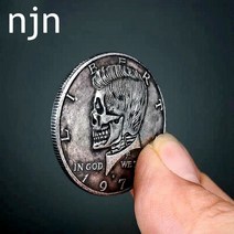 마술 코인 괴도 키드 동전 기념 주화 1974 케네디 반달러 30mm 손가락 동전 돌리기, 30mm 리틀 키드 + 한 개개