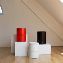 모던 수납장 원형장 2단, 블랙