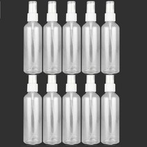 27리빙 여행용 소분 화장품 펌핑용기 100ml, 투명,화이트, 10개