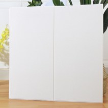 민무늬 민자 템바 보드 침대헤드 템버 셀프 우드 목재사이딩 템파 사각 붙이는 직각 래핑 탬바, 마블-펄 화이트