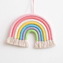 제이에스맘 11색 무지개 마크라메 남자아이방꾸미기 여자아이방인테리어 마크메라 라크라메 월해잉 벽장식 소품, 색상11