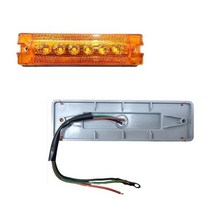 지노기업/LED 프리미엄 6구 옆면표시등/끝단표시등/12V/24V/1톤/포터2/봉고3/특장차/탑차/윙바디/사이드램프/측면등/반사기/JB/겸용/차폭, JB프리미엄6구 황색