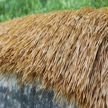 볏짚 동남아 인테리어 플라스틱 초가 지붕 인조 볏집 유기 초가 50cmX50cm 10세트, H밀짚노랑