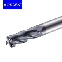 1+1 플루트 몰딩 도구 텅스텐 카바이드 스틸 밀링 커터 엔드 밀, 4f 1.0x4dx50l