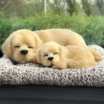 차량용 방향제 냄새탈취제 진짜같은 잠자는 강아지 고양이 활성탄 200g, 래브라도 세트