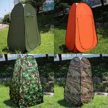 아워에리어 화장실텐트 원터치샤워텐트 간이탈의실, 간이탈의실 카키, 1개