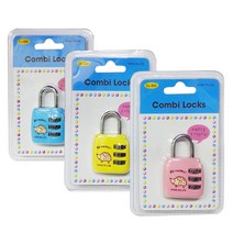 콤비락 번호자물쇠3단(CL303)번호다이얼 사물함열쇠 CL303-72394EA 와이조이앱스, 와이조이앱스 블루