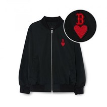 MLB 하트 베이스볼 점퍼 BOS Black