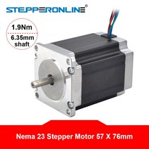 스테퍼모터 1.9nm 2.8a 57x76mm nema23 6.35mm 샤프트
