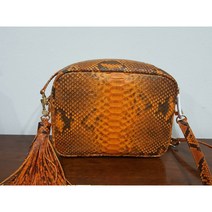 리얼 파이톤 핸드메이드 미니 숄더백 / 뱀가죽 여성가방 미니 숄더백