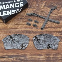 ToughAsNails 편광 교체 렌즈 그레이 고무 키트 오클리 하프 재킷 2.0 XL 선글라스, [13] Photochromic Grey
