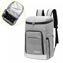 대용량 보냉 보온 아이스 백팩 가방 24리터 등산 등산용 캠핑, 그레이(24리터)