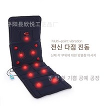 COSYEVNO 전신 마사지 매트 전동 다기능 노인의 건강, 블랙