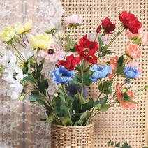 5송이 아네모네 조화 (6colors), 옐로우