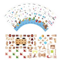 어린이집교구 유치원 원목자석블럭 87p 마그네틱블럭 소근육발달 여아 6살