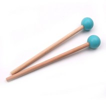 드럼스틱 1 쌍 전문 혀 드럼 스틱 실로폰 마림바 말렛 아이 성인 타악기 액세서리, [03] Blue