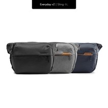 Peak design 픽디자인 에브리데이 v2 슬링백 6L, 블랙, 1개