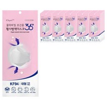 끌라삐엘 보건용 황사방역 마스크 대형 KF94, 1개입, 50개