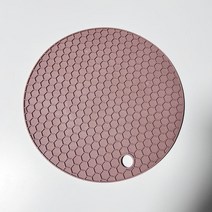 세라믹식탁매트 자개 테이블 유리 대용 원목 종이 두꺼운 원형 실리콘 테이블 매트 17/14cm 오픈 캔 벌집, 01 l-17cm, 05 brown-1pc