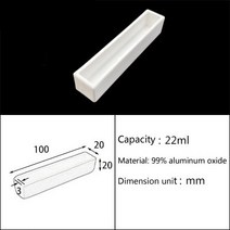 도자기 전기 가마 가정용 소형 도예 99% 알루미나 도가니 도자기 보트 고온 저항 실험실 관형 용광로 커런, 15 100-20-20(2)