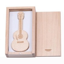 JASTER무료 사용자 정의 로고 펜 드라이브 기타 모양의 USB 플래시 나무 상자 메모리, 32GB+Maple with box