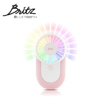 브리츠 BZ-FN2 휴대용 손 선풍기 USB 전원 충전식, 블루