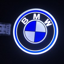 TKB BMW 로고 LED 도어라이트 3D유리가공 G30 F10, BMW로고 2개 1세트