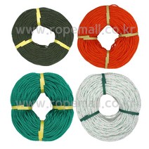 PP로프 / PE로프 약130M 다용도 끈 빨래줄 로프 천막끈 텐트끈 현수막 화물차, 초록색, 1개