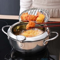 깔끔한 주방을 위한 인덕션 스텐 프라이어 팟 2.2L 온도걔포함, 단품, 단품