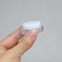 다린 화장품공병 크림용기 리필 여행용 휴대용 투명, 1개, 화장품용기 5g/블랙