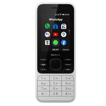 노키아 6300 4G | 언락 | 듀얼 SIM | Wi-Fi 핫스팟 | 소셜 앱 | 구글 지도 및 어시스턴트 | 파우더 화이트