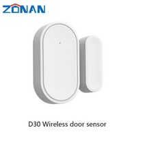 ZONAN G60 Tuya WiFi 보안 경보 시스템 카메라 PIR 모션 도어 센서 사이렌 연기 감지기 무선 433MHz 도난 키트, D30_미국 플러그