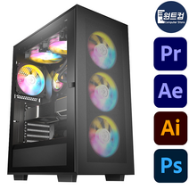4K 영상편집 컴퓨터 유튜브 동영상 에펙 프리미어 프로 PC, FREEDOS, 기본형, 영상편집용02