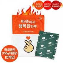 국내생산 하루 핫팩 100g (10개입), 30개
