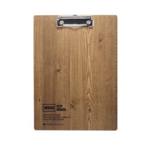 MDF 클립 보드 A4, 다크우드, 9개