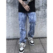 캐주얼 스탭 물 나염 진 팬츠 청바지 pants [스트릿 명품 편집샵 람스]