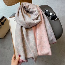 여성 보온 유능한 예능인 뜨기 가을 겨울 패션 이니셜목도리