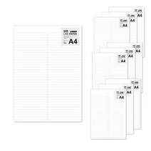 A4용지 양면에 줄있는 30매X10개 총 300매, 세트