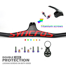 Syn ud carbon one-shaped 통합 mtb 핸들 바 자전거 라이저 -17 ° 80-110mm 일치, 노란색-90x740-광택, 1개