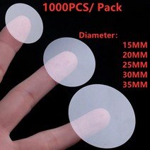 1000 개/갑 라운드 PVC 스티커 방수 투명한 웨딩 봉투 패키지 투명 씰링 레이블, 15MM 1000PCS