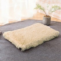 펫러그 강아지 고양이 러그개침대 매트 부드러운 고양이 수면 담요 개집 따뜻한 긴 플러시 애완 동물 커버, 05 Beige_04 XL